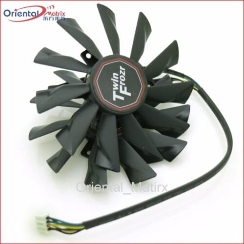 Free Shipping 2pcs/lot PLD10010S12HH 12V 0.40A For MSI R7-260X R9-290X R9-280X R9-270X Twin Frozr Graphics Card Fan