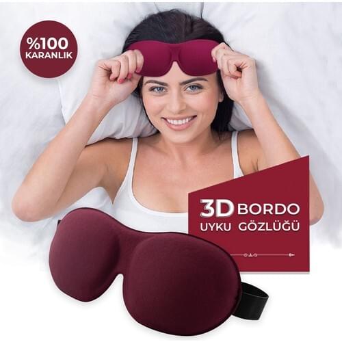 Viscofoam Burgundy Rayon Sleep Goggles