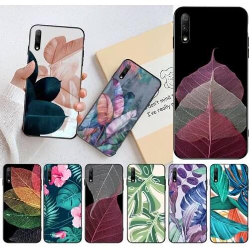 Colorful Leaves Flower Art Phone Case For Huawei Nova 6se 7 7pro 7se honor 7A 8A 7C Prime2019