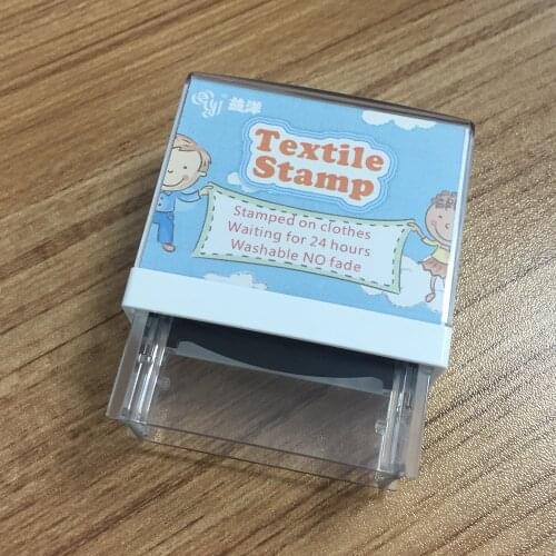Customize Name Stamp Personalized Signature Waterproof Ink Children Clothes Ink Pads Stamps For Scrapbooking School Stationery