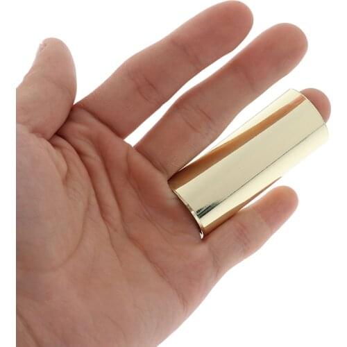 IRIN 1Pc Guitar Slide Stainless Slider Guitarra Smooth Edge Steel chitarra Basso Ottone Diapositiva Dito Tubo Cursore