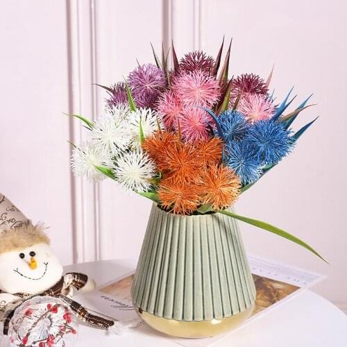 30cm 5 Head Chestnut Ballbouquet Wedding Decoration Living Room Bedroom Decoration Simulation Fake Flower