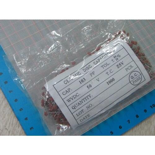 1000pcs/lot High Quality 10NF 103 50V Ceramic dielectric Capacitor 10NF 103 50V dip ceramic capacitors 10NF