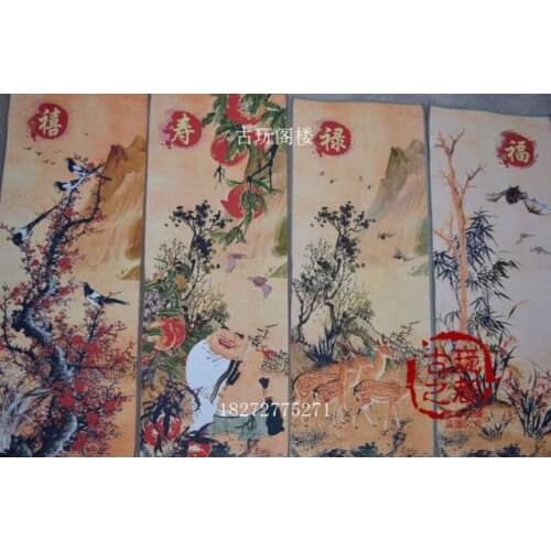 Chinese Boutique collection the Embroidery painting flowers and birds diagram