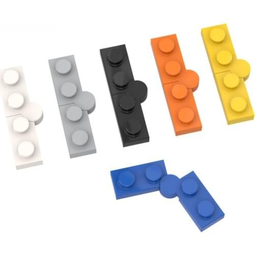 10PCS MOC 73983 Brick High-TechParts Hinge Plate 1x4 Swivel DIYComplete Assembly Building Blocks Educational Parts Toys
