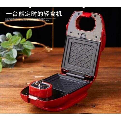 Multi - function non - stick light food double - plate heating time household small breakfast sandwich machine J03