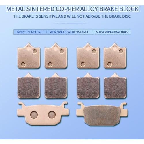 Motorcycle Metal Sintering Front Rear brake pads for Benelli TRK502 TRK502X TRK 502 Leoncino 500 BJ500 BJ500GS-A BJ 500
