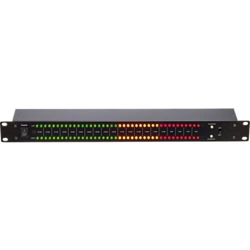 Music spectrum dual 40-segment LED stereo control volume level indicator 1U rhythm light