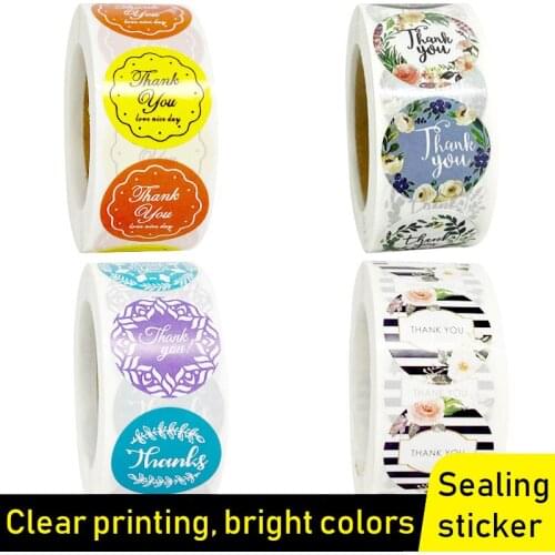 Label Stickers Foil Thank You Stickers 1'' 500pcs Taste Business Order Home Hand Made Labels Wedding Envelope Seals