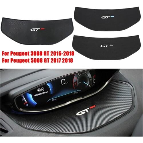 For Peugeot 5008 GT 4008 3008 GT 2016 2017 2018 Car Display Dashboard Cover Pad Anti-skid Meter Mats Dash Board Cover Interior