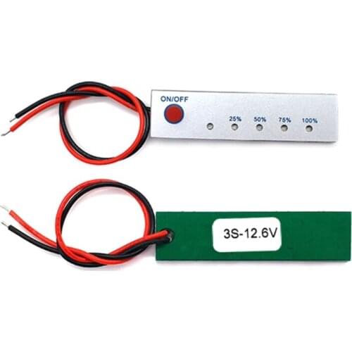 OOTDTY Portable 2S 3S 4S Li-ion Battery Capacity Indicator Display Board with 5 Indicator Light Circuit Module