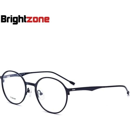 Brightzone European 2018 Screw Alloy Frame Round Restore Ancient Ways Men Women Glasses Frame Myopia Eye