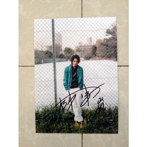 Signed ARASHI Matsumoto Jun autographed original photo 7 inches collection free shipping 102018F