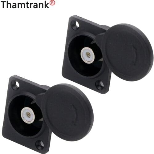 100pcs XLR Female Socket Connecter Panel Mount type with protecting cover for Video MIC black color