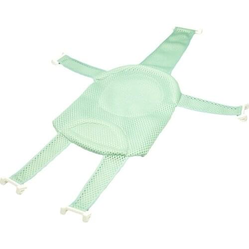 Polyester Solid New Pentagon Fixed Baby Bath Adjustable Antiskid Net Kids Tub Sling Mesh Kids Accessories