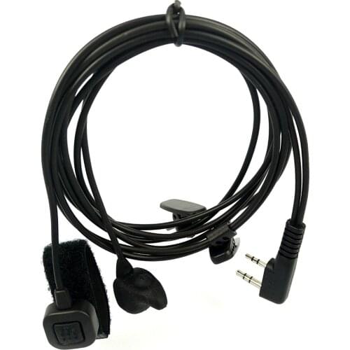 Ear Bone Earpiece Speaker Mic 2 in 1 Finger PTT Headset For Wouxun Puxing Kenwood TK3107 Baofeng uv-5R TYT KG689 Walkie Talkie