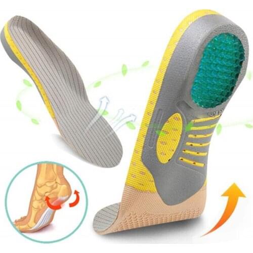 Sports insoles For Man Woman Shock Absorption Arch Support Running Shoe Pads Breathable Function Insole Orthopedic Insoles
