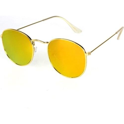 TAGION Fashion Round Sunglasses Alloy Frame Photochromic Sun Glasses Retro Women Men Small Shades for Vacation UV400 Oculos