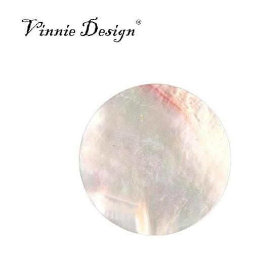 Vinnie Design Jewelry 33mm Munt Roca Peach Shell Coin for My Coin Pendant Necklace