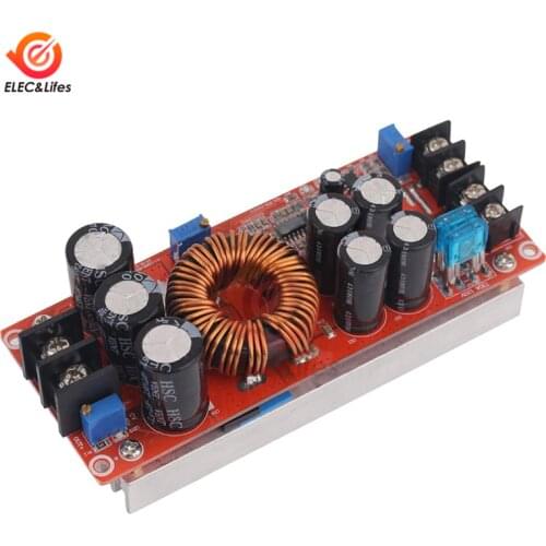 High Power 1200W 20A DC Converter Boost Constant Current module Step UP Power Supply Module IN 8-60V OUT 12-83V