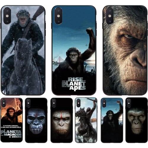 YNDFCNB Rise of the Planet of the Apes black Phone Case for iphone 11 12 mini Pro Max X XS MAX 6 6s 7 8 plus 5 5S 5SE XR SE2020