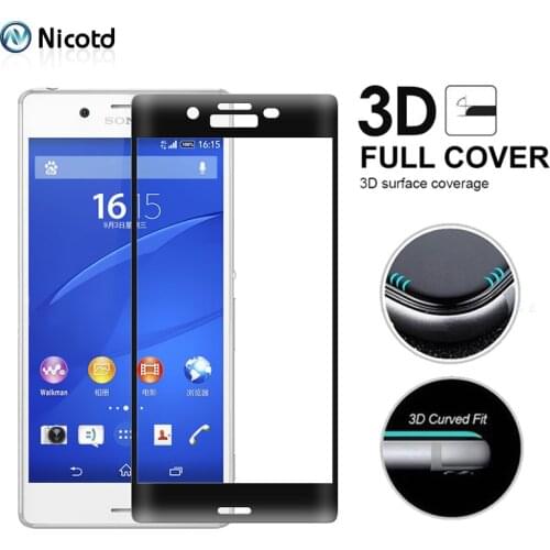 3D Curvy Full Cover Tempered Glass On For Sony Xperia X Protective Screen Film Curved For Sony XZ Dual F8332 5.2 inch Glass Film