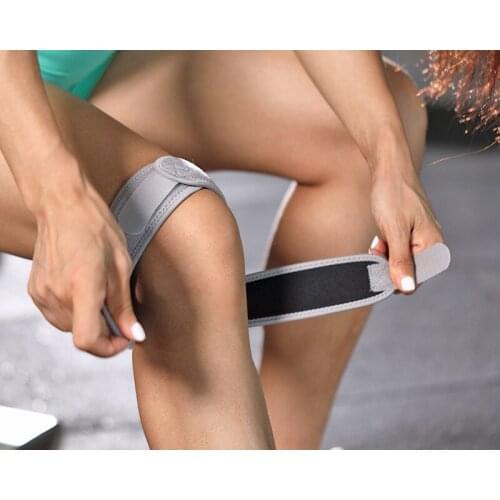 1pc Fitness Knee Support Silica gel Patella Belt Elastic Bandage Tape Bracer Knee Pads Protector Band Knee Protect the knees