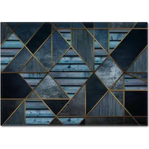 Scandinavian style Art Geometry Floor Mat Door Mat Anti-slip Mat Carpet Bedroom Living Room Home Decoration