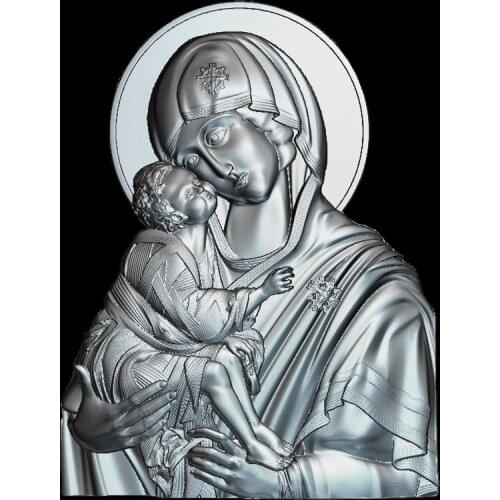 MaicaDomnului 3D model relief figure STL format Religion 3d model relief for cnc in STL file format
