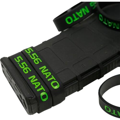 6 Pack Marking Band for Magazine ,223 REM 5.56 300 AAC BLK 7.62x35 mm 300 Blackout Subsonic Magazine Marking Band