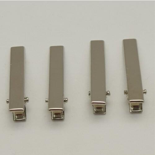 600pcs 4.5cm single prong rectangle plain metal alligator clips with small teeth various sizes