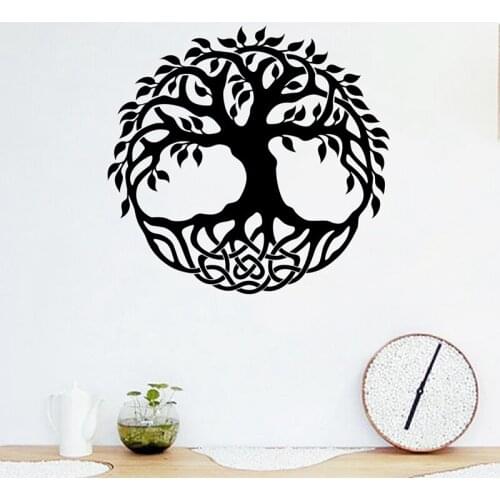 Abstract Meaningful Tree Vinyl Wall Art Sticker Home Decor , Tree of Life Wall Art Decals Living Room Mural Wall Art Decoration