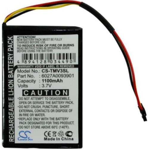 Cameron Sino 1100mah battery for TOMTOM 4EM0.001.01 N14644 V3 XL IQ 6027A0093901 batteries