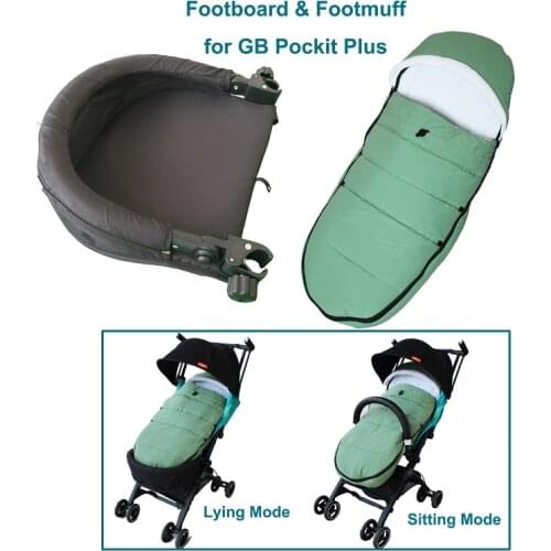 Baby stroller accessories winter foot muff and foot rest for GB pockit plus pockit+ Qbit plus stollers Socks or foot cover