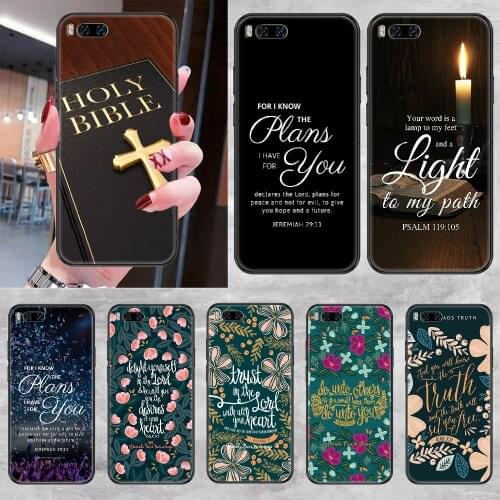Jesus Bible Christian Religious Phone case For Xiaomi Mi Max Note 3 A2 A3 8 9 9T 10 Lite Pro Ultra black painting back soft