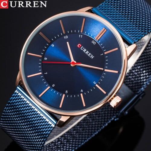 2018 CURREN Watch Men Fashion Waterproof Stainless Steel Casual Watches Mens Quartz Sport Wrist Watch Relogio Masculino