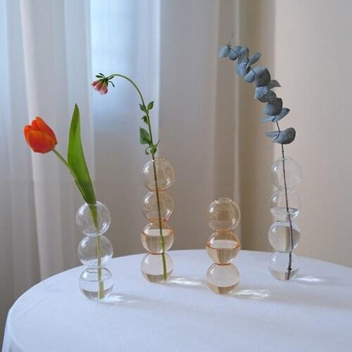 Flower Vase for Table Decoration Living Room Decorative Vase Decor Table Ornaments Desktop Flower Plant Vase