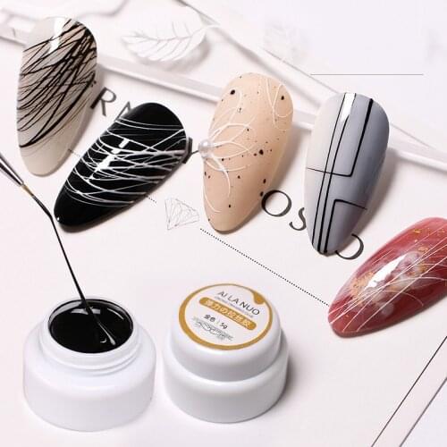 3 Colors/Set Spider Gel Nail Polish One-time Creative Drawing Painted Stretch Molding DIY Resin Hybrid Varnishes Nail Art Glue