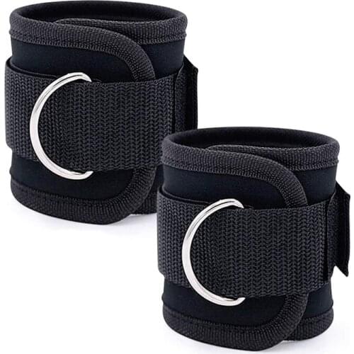 Hot 2 Pcs Fitness Ankle Straps,Ankle Workout Straps for Exercise with Fitness Equipment,Adjustable D-Ring Resistance Straps