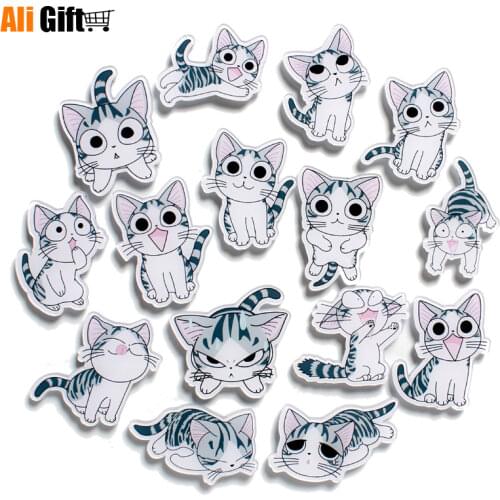 Cartoon Animal Cheese Cat Refrigerator Magnet Lodestone Refrigerator Magnet Decoration 3D Fridge Magnet Sticker Gift Decoration