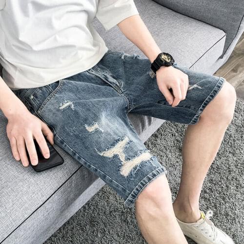 Mens Denim Shorts Summer 2020 New Mens Short Fashion Jeans Casual Slim High Quality Stretch Denim Shorts Men