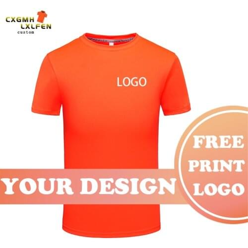 Men t-shirts tees summer new cotton multicolor round neck tops overalls cultural shirt high-end custom logo printing brand text