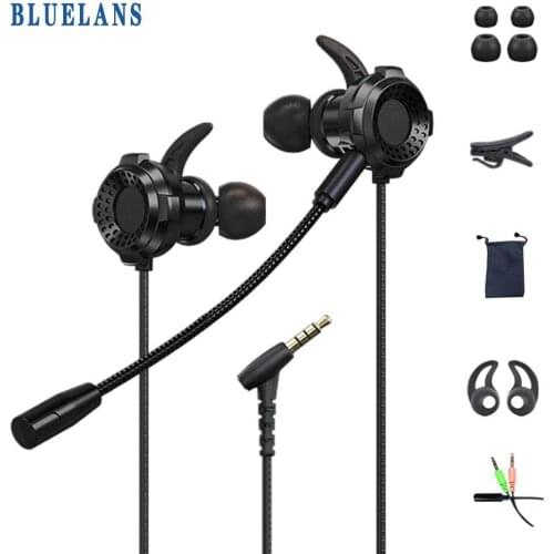 G8 L-shaped 3.5mm Plug Wired Dynamic Earphone Gaming Earbuds with Microphone For Huawei Xiaomi Redmi Samsung Phone Headphones