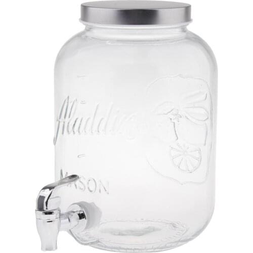 Transparent Stainless Steel Dispenser Stand Decorated For Summer Parties