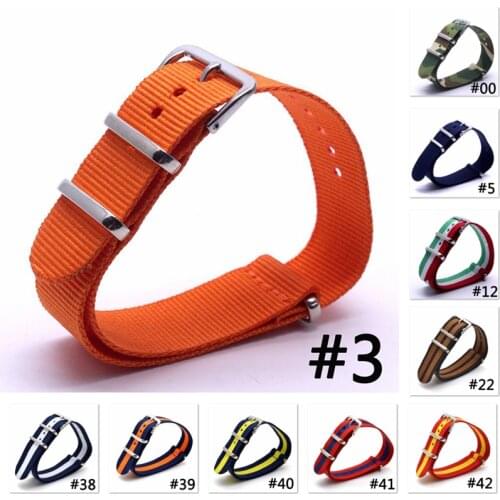 18mm Nylon Watch Strap Army Sport Nato Watch Strap Replaces DW Watch Braided Watch Strap Buckle Universal Watch Strap