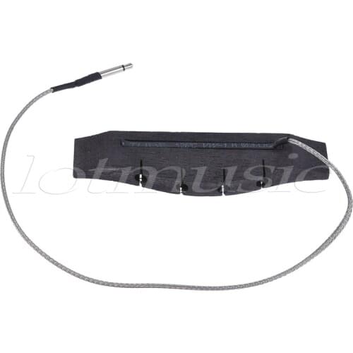 Ukulele Bridge with Piezo Pickup for 4 String Guitar Soprano Ukelele Uke Rosewood