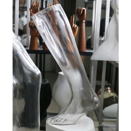High Quality Bestsell Clear Foot Model Transparent Foot Mannequin Factory Direct Sell