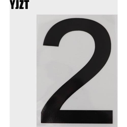 YJZT 10.6CM×15.4CM Funny And Humorous Decal 2 Numbers Speed limit Motorcycle Vinyl Car Stickers 13D-0809