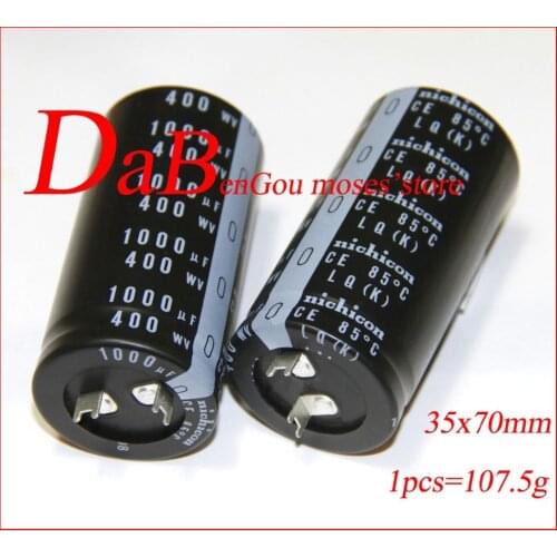 400v 1000uf 100% Original New nichicon Electrolytic Capacitor Capacitance Radial 35x70mm (1pcs)