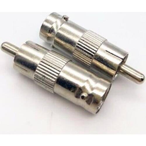 5pcs/LOT BNC female to RCA male plug AV plug BNC female transfer lotus head male BNC connector
